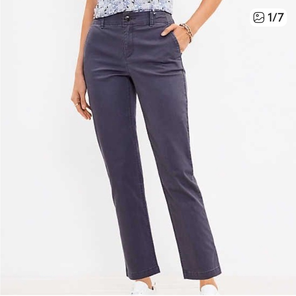 LOFT Monroe Slim Ankle Chino
